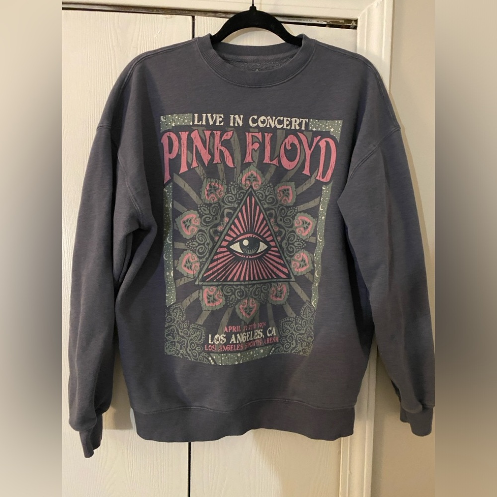 Pink Floyd Live in Concert Gray Sweater